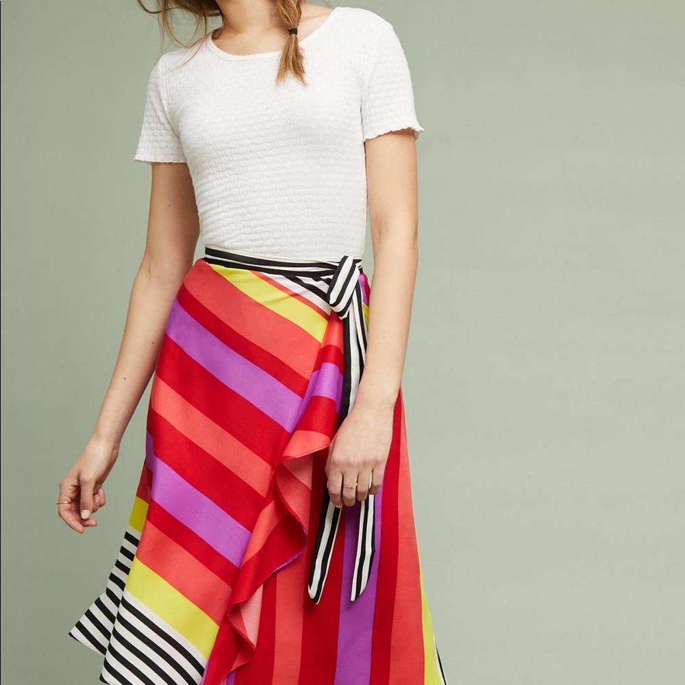 Rana Gil colourful wrap skirt for sale.
